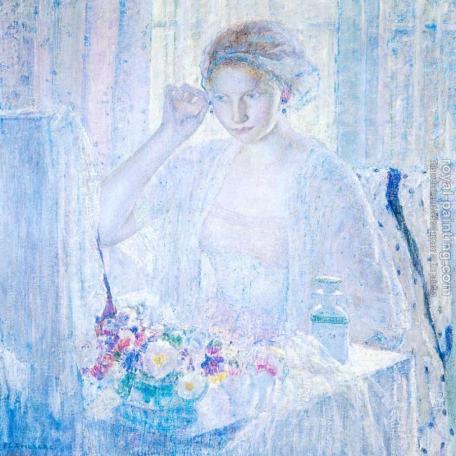 Frederick Carl Frieseke : Girl with Earrings Frederick Carl Frieseke : Girl with Earrings